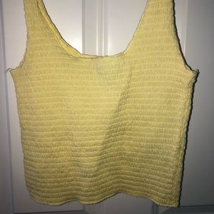 Forever 21 yellow crop top